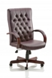Chesterfield Executive Chair Burgundy Leather EX000004