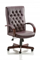Chesterfield Executive Chair Burgundy Leather EX000004