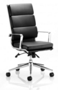 Savoy Executive High Back Chair Black Soft Bonded Leather EX000067