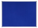 Bi-Office Earth-It Blue Felt Noticeboard Aluminium Frame 1200x900mm