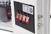 Phoenix Titan Size 1 Fire and Security Safe Key Lock White FS1281K