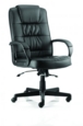 Moore Executive Leather Chair Black with Arms EX000050