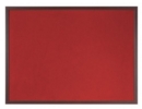 Bi-Office Earth-It Red Felt Noticeboard Cherry Wood Frame 1800x1200mm