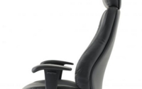 Winsor Black Leather Chair With Headrest EX000213