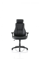 Winsor Black Leather Chair With Headrest EX000213