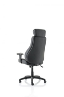 Winsor Black Leather Chair With Headrest EX000213