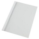 GBC Thermal Binding Cover A4 4mm Clear PVC Front White Silk Gloss Back (Pack 100)