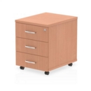 Impulse 3 Drawer Mobile Pedestal Beech I000065