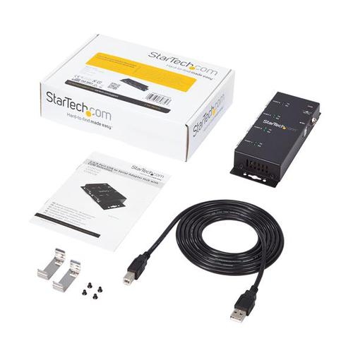 4 Port USB to DB9 RS232 Serial Adapter