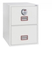 Phoenix Vertical Fire File 2 Drawer Filing Cabinet Elecronic Lock White FS2252E