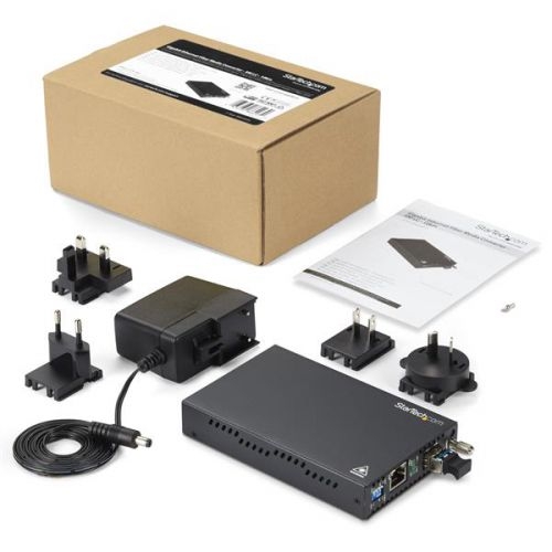 GbE Fiber Media Converter SM LC 10km