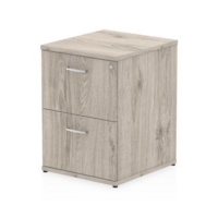 Impulse 2 Drawer Filing Cabinet Grey Oak I003241