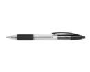 ValueX Retractable Ballpoint Pen Rubber Grip 1.0mm Tip 0.7mm Line Black (Pack 10)