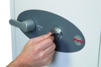 Phoenix Titan Size 1 Fire and Security Safe Key Lock White FS1281K