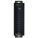 10 Port USB3 Ind Hub with Power Adapter