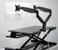 Kensington SmartFit One Touch Height Adjustable Dual Monitor Arm Black K59601WW