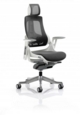 Zure Charcoal Mesh With Arms With Headrest KC0162