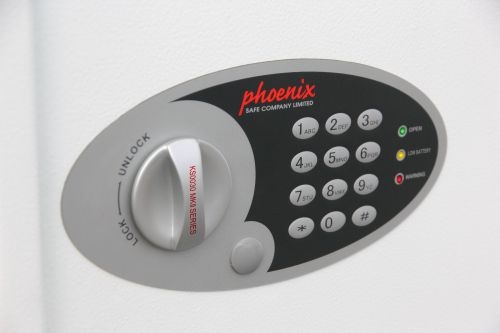 Phoenix Cygnus Key Deposit Safe 48 Hook Electronic Lock White KS0032E
