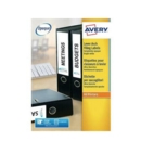Avery Lever Arch Labels Inkjet 200x60mm White 4 Labels per Sheet (Pack 40 Labels)