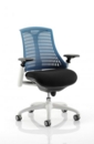 Flex Chair White Frame Blue Back KC0060