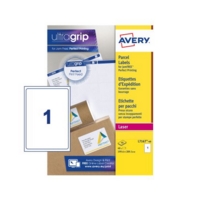 Avery Laser Parcel Label 199.6x289mm 1 Per A4 Sheet White (Pack 40 Labels) L7167-40
