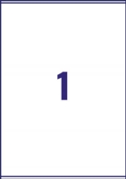 Avery Inkjet Address Label 210x297mm 1 Per A4 Sheet Clear (Pack 25 Labels) J8567-25