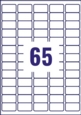 Avery Inkjet Address Label 38x21mm 65 Per A4 Sheet White (Pack 6500 Labels) J8651-100