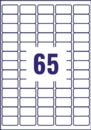 Avery Inkjet Address Label 38x21mm 65 Per A4 Sheet White (Pack 6500 Labels) J8651-100
