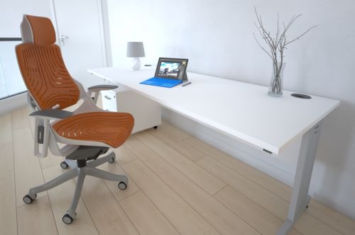 Zure Elastomer Gel Orange With Arms With Headrest KC0165