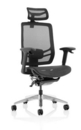 Ergo Click Chair Black Mesh Seat Black Mesh Back with Headrest KC0297