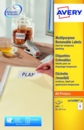 Avery Multipurpose Mini Removable Label 96x63.5mm 8 Per A4 Sheet White (Pack 200 Labels) L4745REV-25