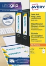 Avery Laser Filing Label Lever Arch File 200x60mm 4 Labels per Sheet White (Pack 40 Labels) L7171-10
