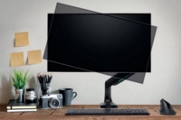Kensington SmartFit One Touch Height Adjustable Single Monitor Arm Black K59600WW