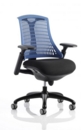 Flex Chair Black Frame With Blue Back KC0076