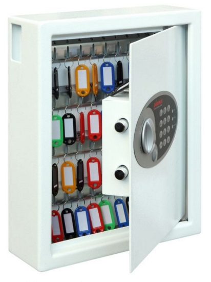 Phoenix Cygnus Key Deposit Safe 48 Hook Electronic Lock White KS0032E