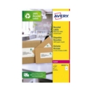 Avery Recycled Filing Label Lever Arch File 192x61mm 4 Per A4 Sheet White (Pack 60 Labels) LR4761-15