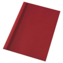 GBC Thermal Binding Cover A4 1.5mm Clear PVC Front Red Leathergrain Back (Pack 100)
