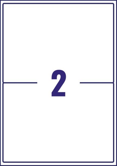 Avery Inkjet Address Label 200x143.5mm 2 Per A4 Sheet White (Pack 50 Labels) J8168-25