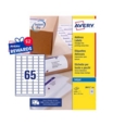 Avery Inkjet Address Label 38x21mm 65 Per A4 Sheet White (Pack 6500 Labels) J8651-100