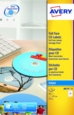 Avery Inkjet Full Face CD/DVD Label 117mm Diameter 2 Per A4 Sheet Matt White (Pack 50 Labels) J8676-25