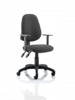 Eclipse Plus II Chair Charcoal Adjustable Arms KC0029