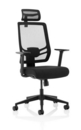 Ergo Twist Chair Black Fabric Seat Mesh Back with Headrest KC0298