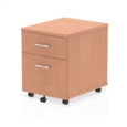 Impulse 2 Drawer Mobile Pedestal Beech I000064