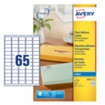 Avery Inkjet Mini Label 38.1x21.2mm 65 Per A4 Sheet Clear (Pack 1625 Labels) J8551-25