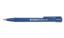 ValueX Retractable Ballpoint Pen Soft Grip 1.0mm Tip 0.7mm Line Blue (Pack 12)