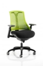 Flex Chair Black Frame With Green Back KC0074