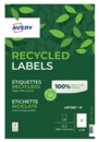 Avery Laser Recycled Address Label 199.6x143.5mm 2 Per A4 Sheet White (Pack 30 Labels) LR7168-15