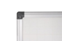 Bi-Office Maya Gridded Magnetic Lacquered Steel Whiteboard Aluminium Frame 1500x1200mm