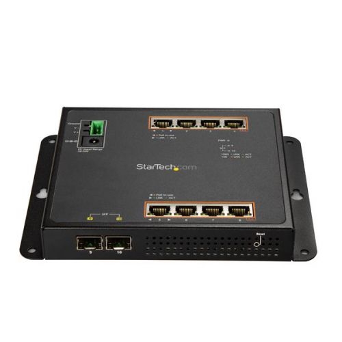 Startech GbE Switch 8 Port PoE plus 2 SFP Ports