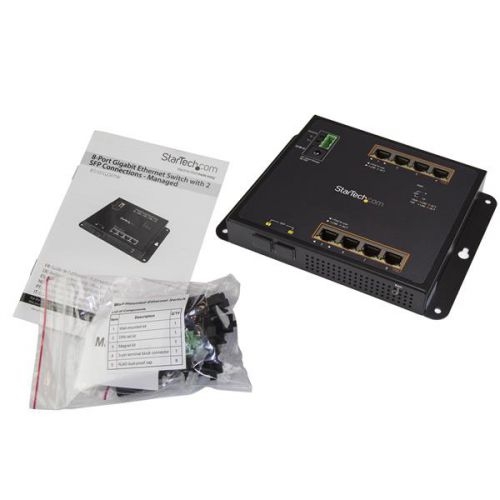 Startech GbE Switch 8 Port PoE plus 2 SFP Ports